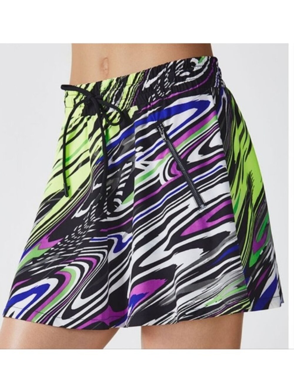 Fabletics Mikah Carnival Print Athletic Mini Skirt Women's Size Medium